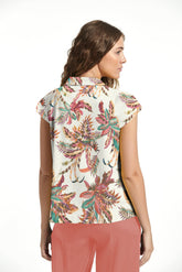 Top Rogan7 Lino Stretch Estampado